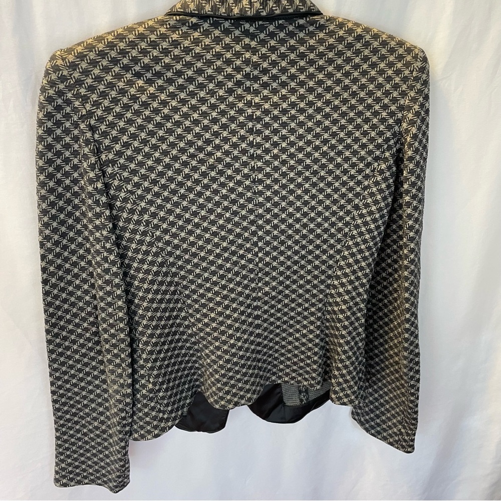 Armani Collezioni Blazer Size 8 Italy Clueless Geometric Office Preppy Academia - Picture 7 of 13